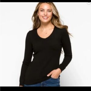 Love Ellie Black Cross back Essentials Sweater